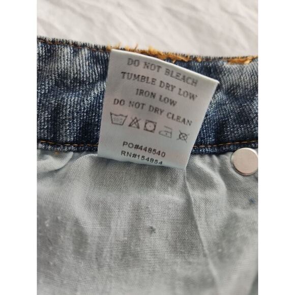 Fashion Nova Denim Jeans Cargo Pockets Cross Hatch 22x32 NWT - Picture 12 of 16